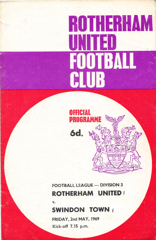 <b>Friday, May 2, 1969</b><br />vs. Rotherham United (Away)